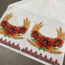 Рушник весільний маки колоски